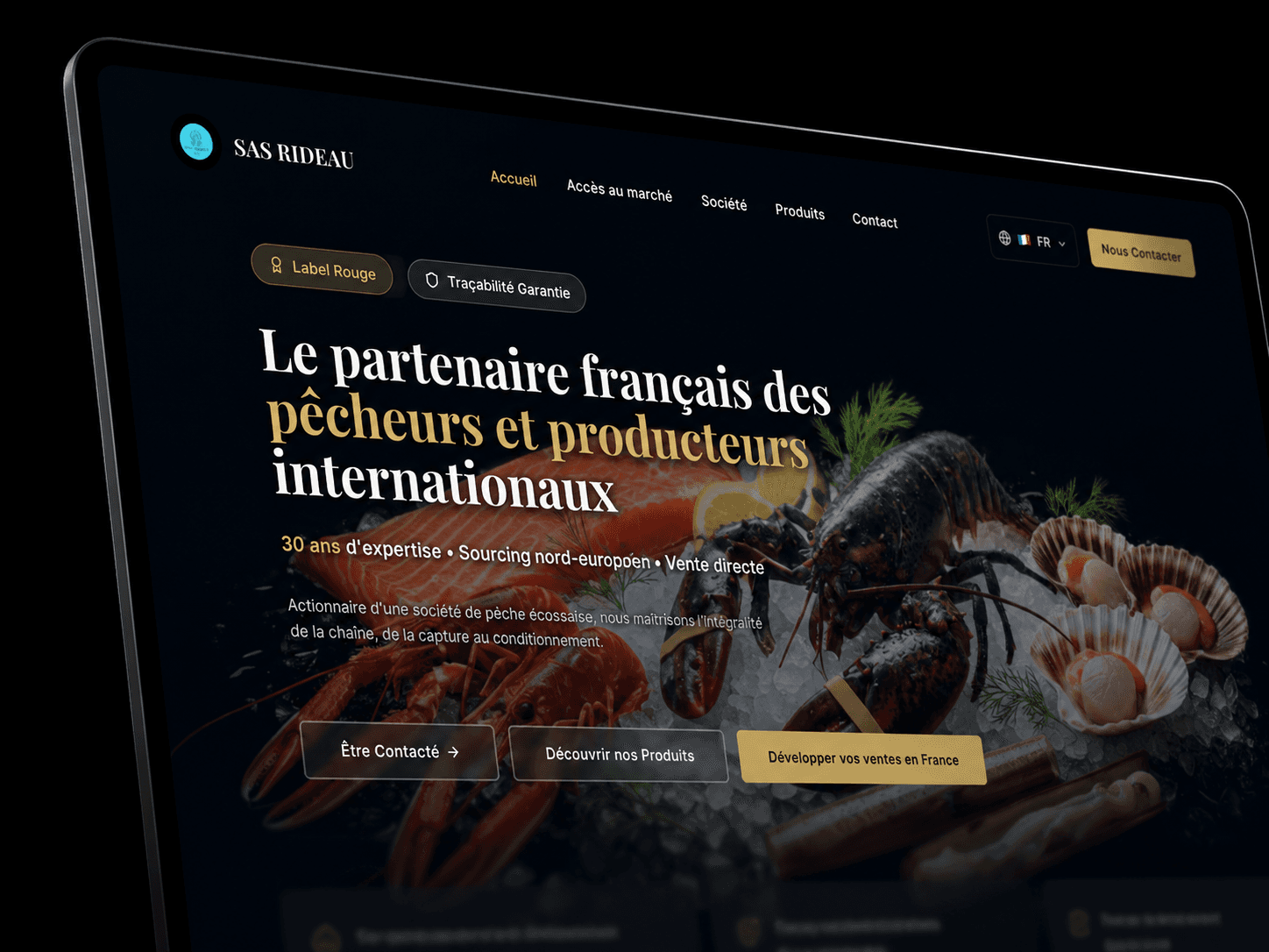 Aperçu du site SAS Rideau